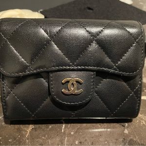 Authentic Chanel Lambskin Flap Wallet